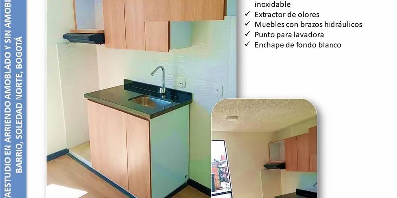 Apartamento en arriendo La Granja 28 m² - $ 800.000